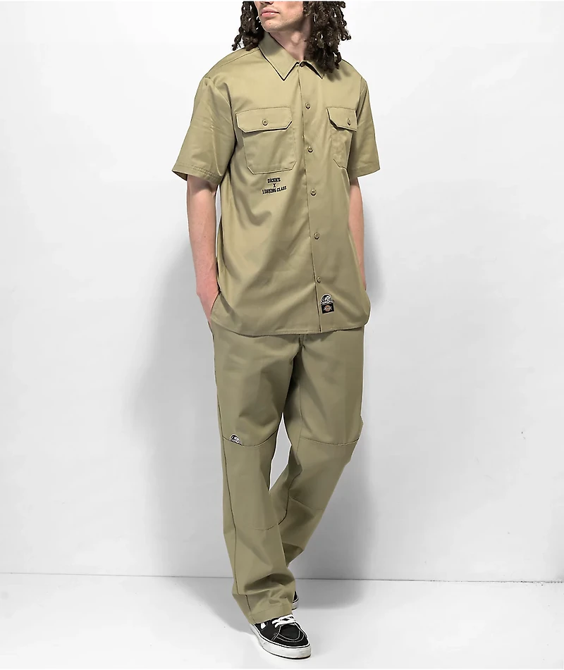 Dickies x Lurking Class by Sketchy Tank Taupe Double Knee Skate Pants