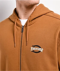 Dickies x Thrasher Brown Zip Hoodie