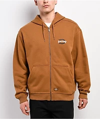 Dickies x Thrasher Brown Zip Hoodie