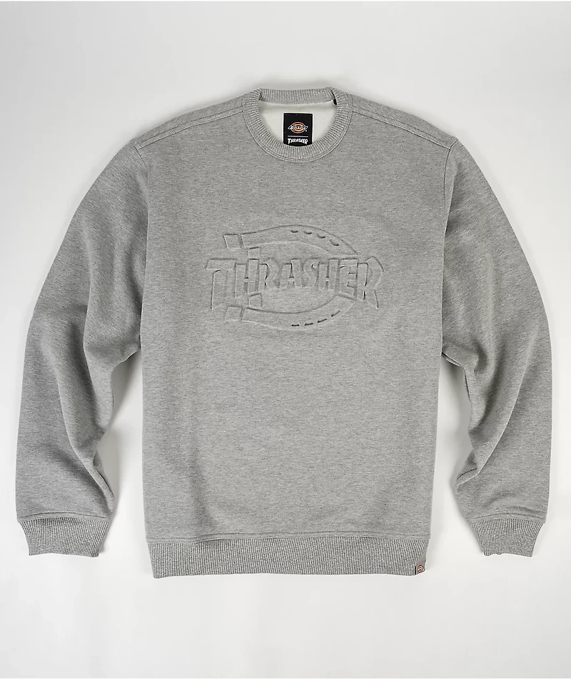 Dickies x Thrasher Grey Crewneck Sweatshirt