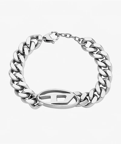 Diesel Emblem Silver Bracelet
