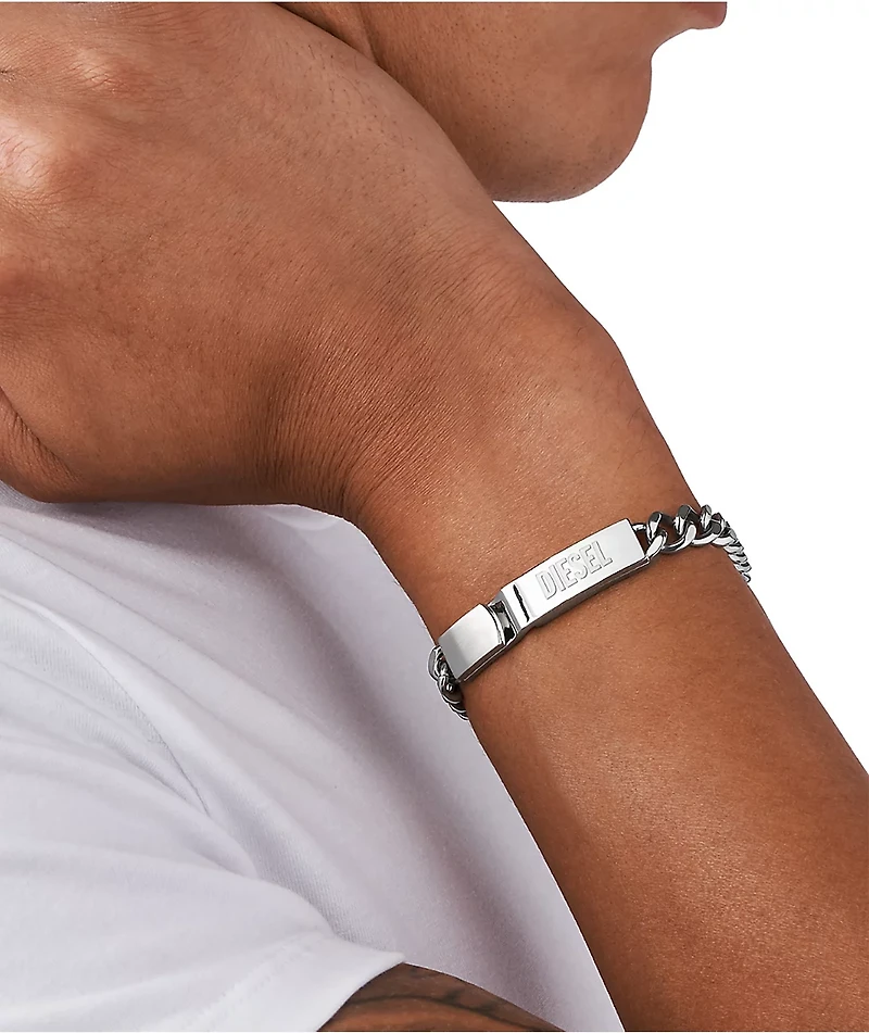 Diesel ID Silver Bracelet
