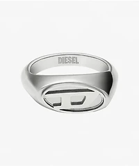 Diesel Signet Silver Ring