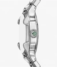 Diesel Vert Silver & Green Analog Watch