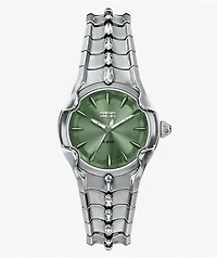 Diesel Vert Silver & Green Analog Watch