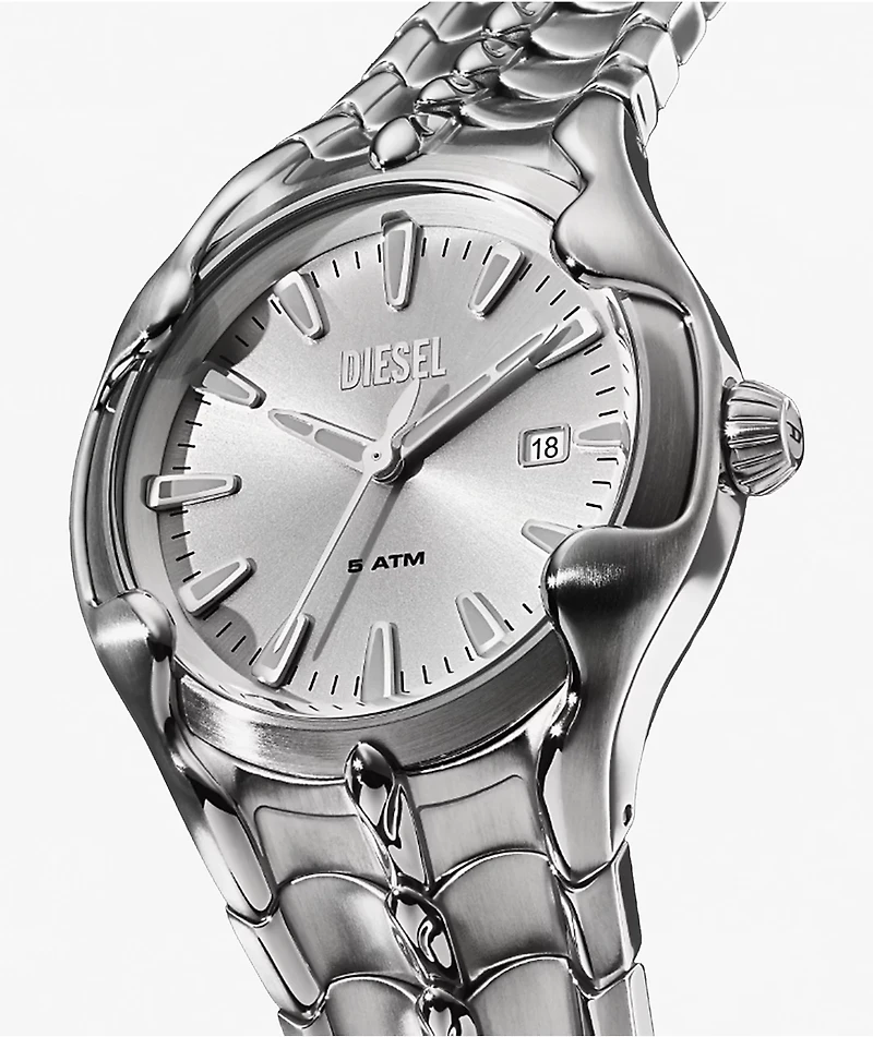Diesel Vert Silver Analog Watch
