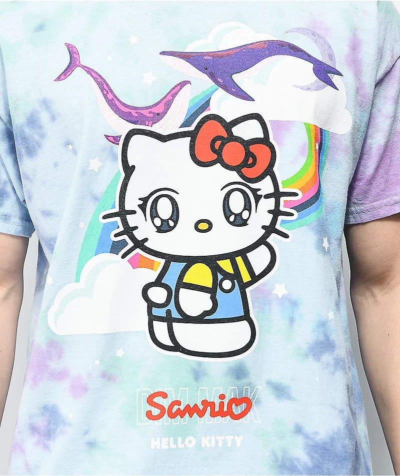 Dim Mak x Hello Kitty Blue Tie Dye T-Shirt