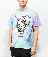 Dim Mak x Hello Kitty Blue Tie Dye T-Shirt
