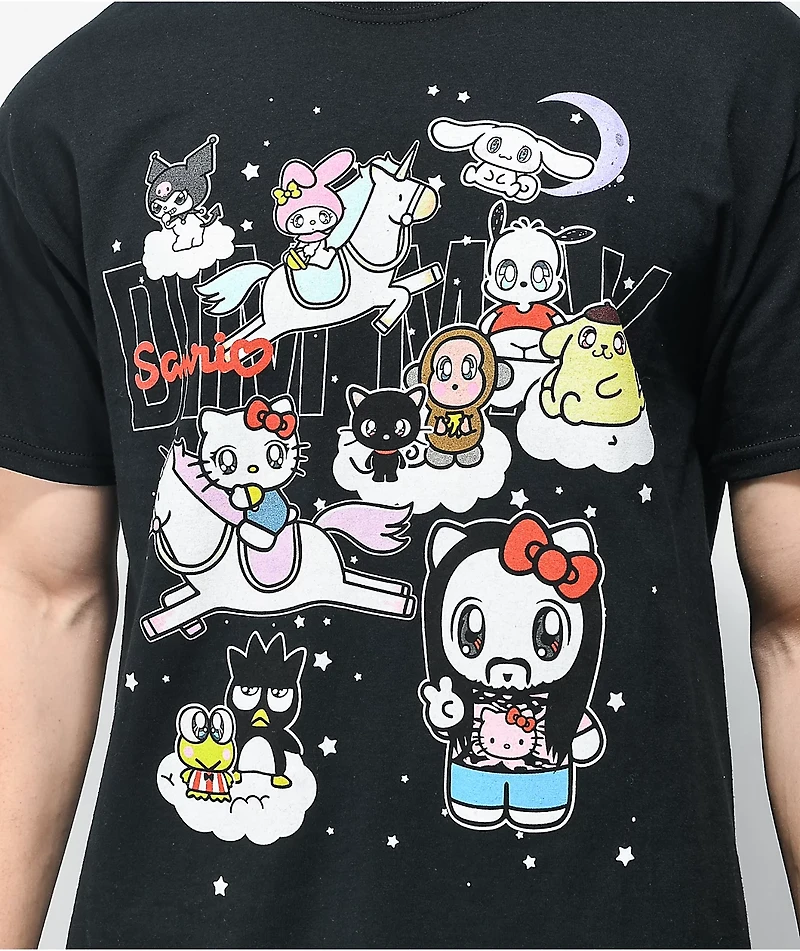 Dim Mak x Hello Kitty and Friends Black T-Shirt