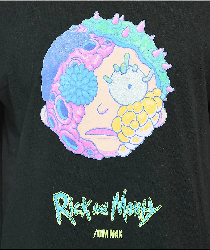 Dim Mak x Rick and Morty Moon Black T-Shirt