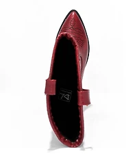 Dirty Laundry Josea Magic Snake Red Cowboy Boots