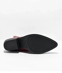 Dirty Laundry Josea Magic Snake Red Cowboy Boots