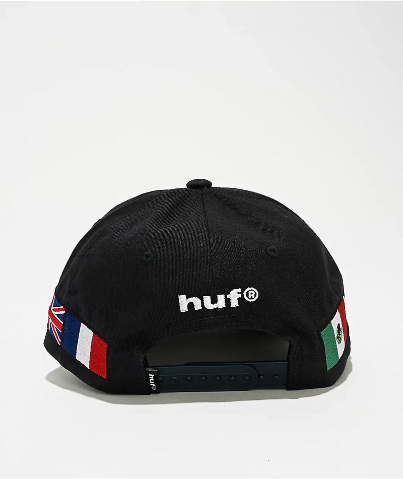 Disney x HUF Mickey Mouse World Tour Navy Snapback Hat