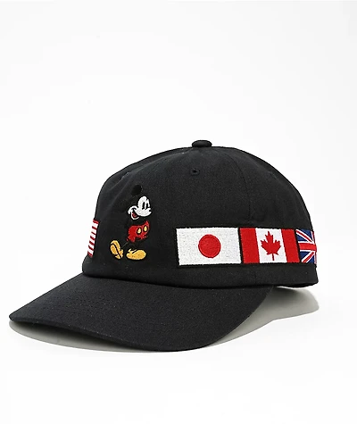 Disney x HUF Mickey Mouse World Tour Navy Snapback Hat
