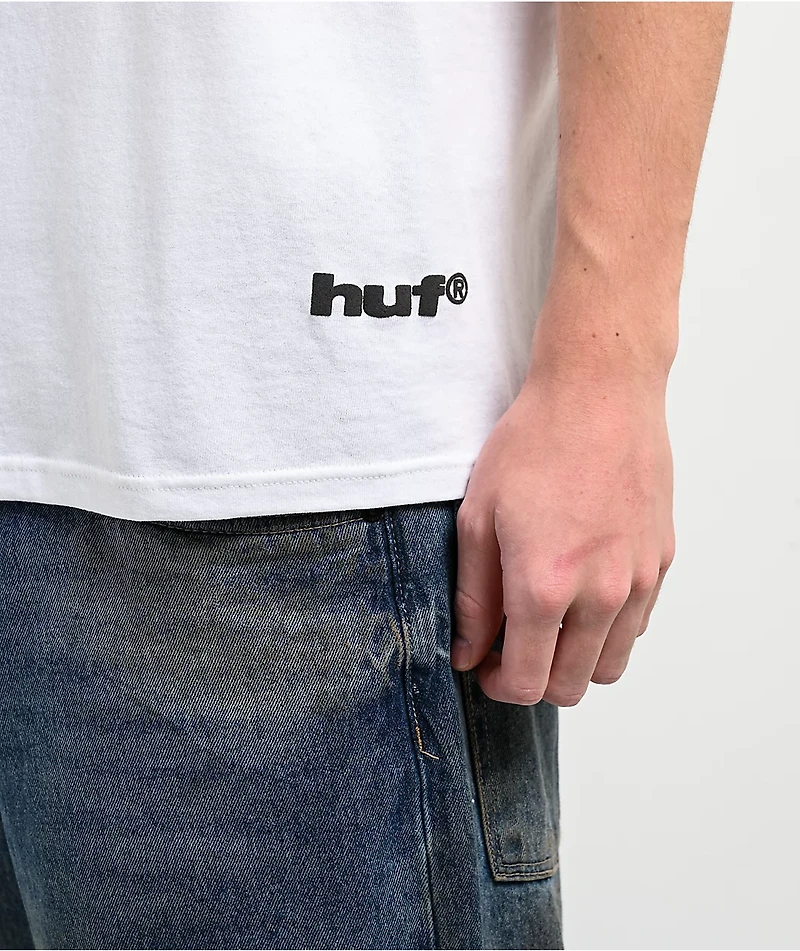 Disney x HUF Mickey Mouse Worldwide White T-Shirt