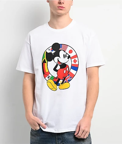 Disney x HUF Mickey Mouse Worldwide White T-Shirt