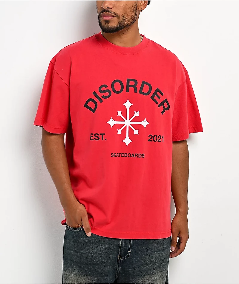 Disorder EST 2021 Red T-Shirt