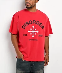 Disorder EST 2021 Red T-Shirt