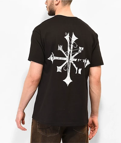 Disorder Safety Pin Black T-Shirt