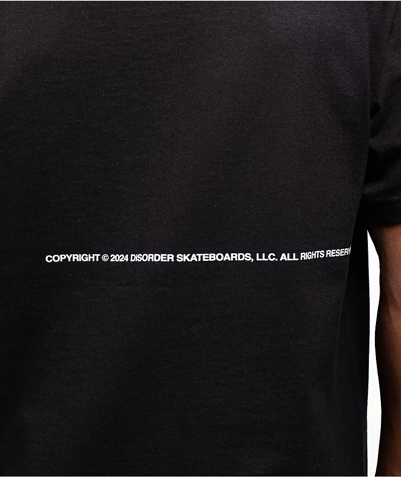 Disorder Skeleton Calvary Black T-Shirt