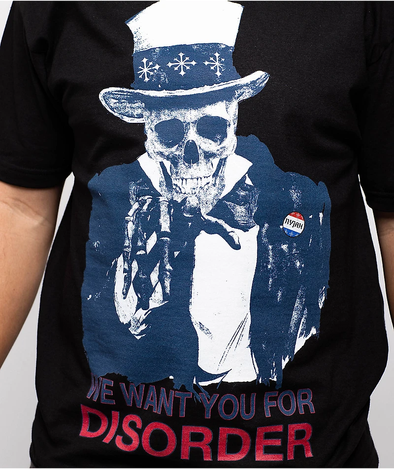 Disorder We Want You Black T-Shirt