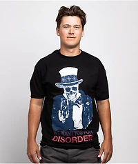 Disorder We Want You Black T-Shirt