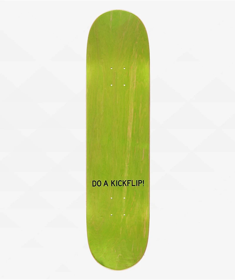 Do A Kickflip Black 8.0" Skateboard Deck