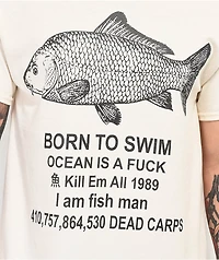 Dogecore Born To Swim Natural T-Shirt