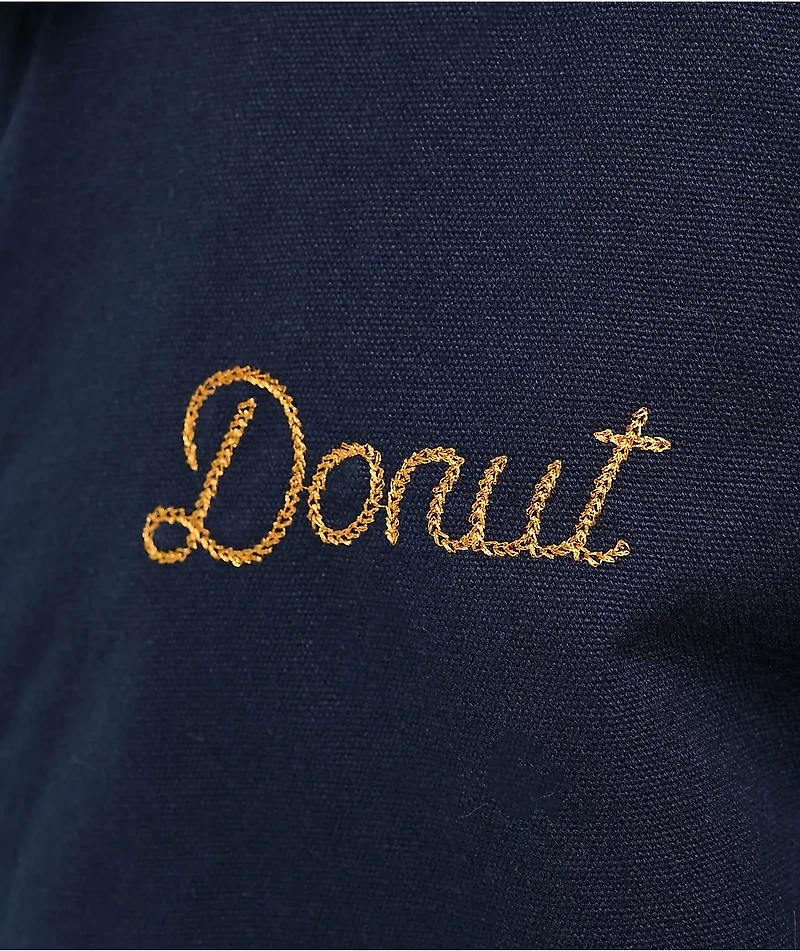 Donut Factory Navy Zip Work Jacket