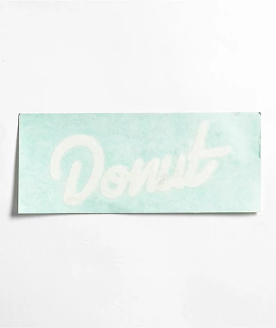 Donut OG White Die Cut Sticker
