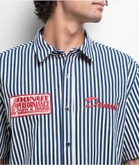 Donut Performance Parts White & Blue Work Shirt