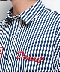Donut Performance Parts White & Blue Work Shirt