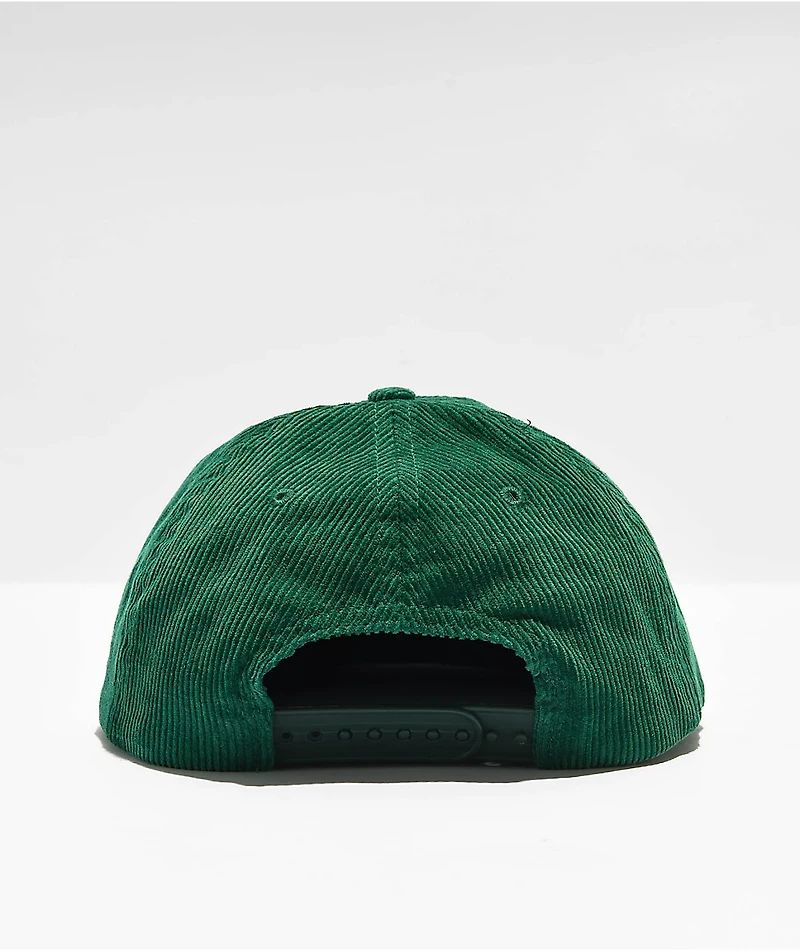 Donut Racing Team Green Corduroy Snapback Hat