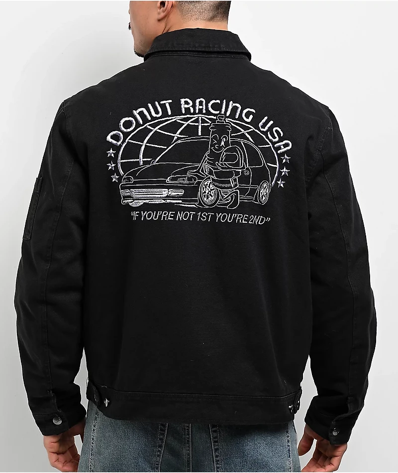 Donut Racing USA Black Canvas Jacket