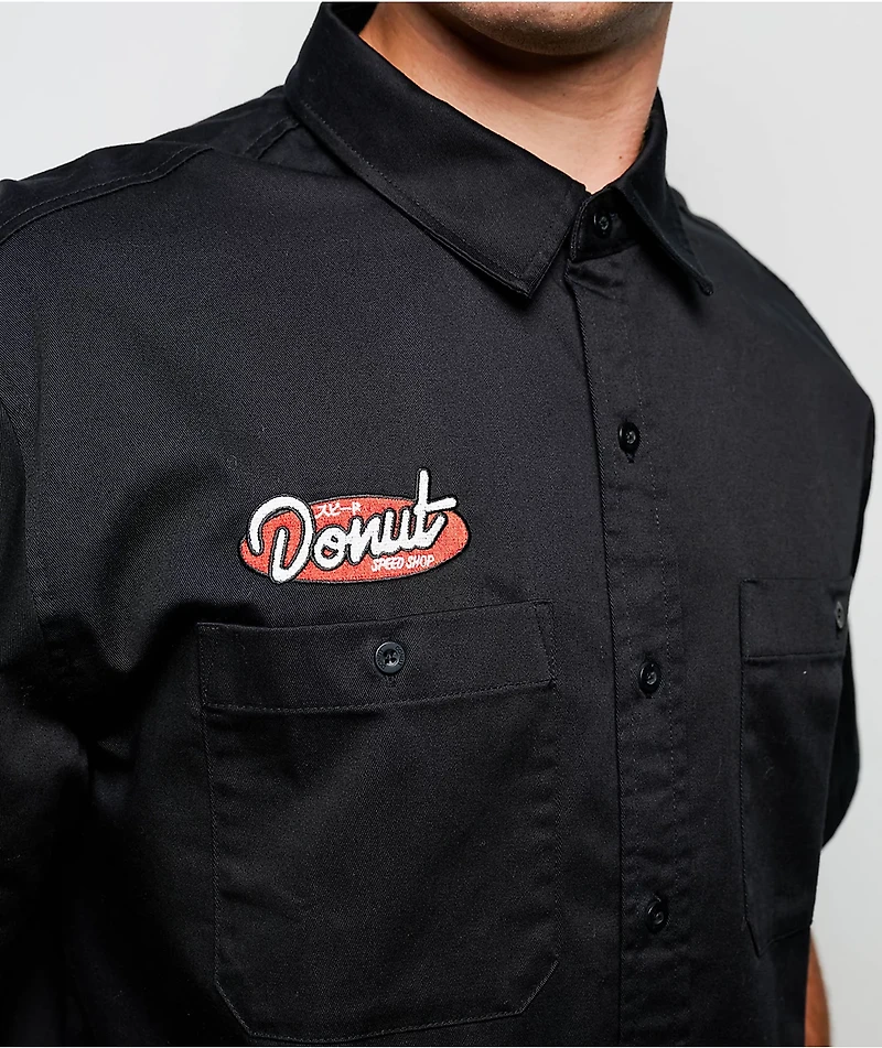 Donut Speed Black Work Shirt