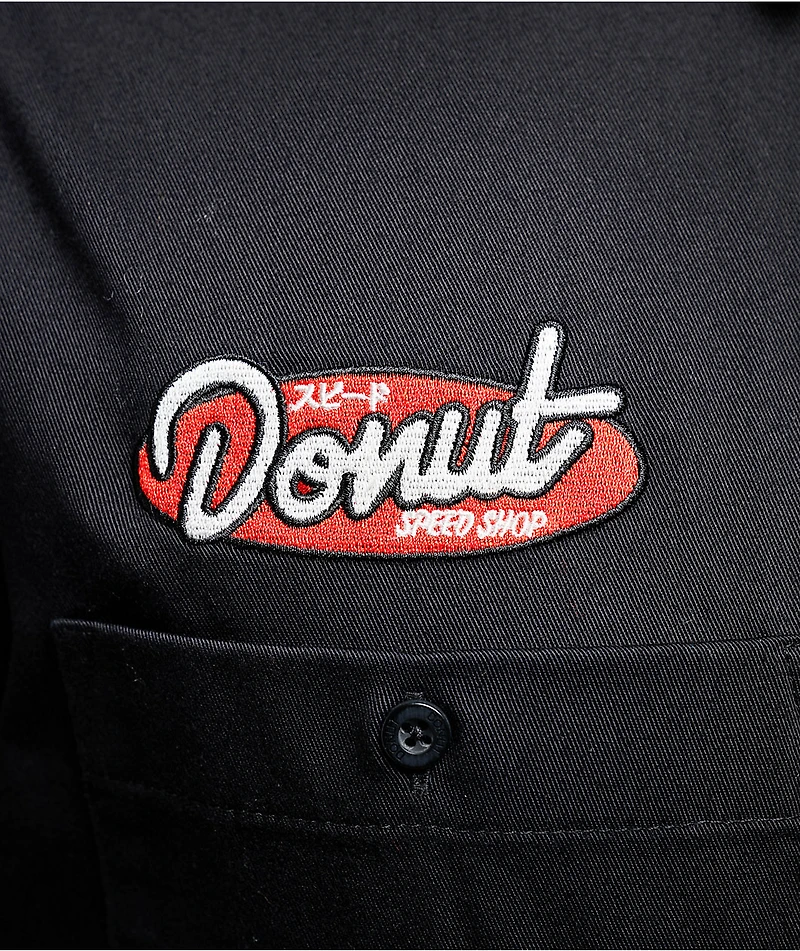 Donut Speed Black Work Shirt