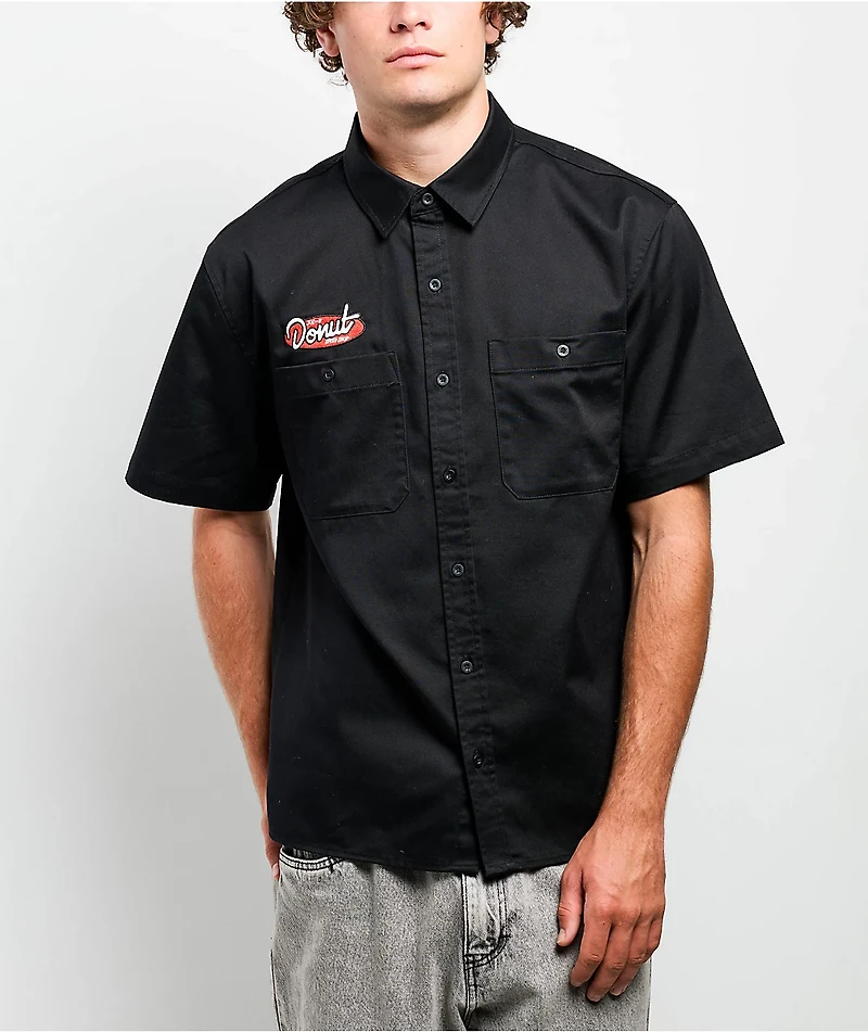 Donut Speed Black Work Shirt
