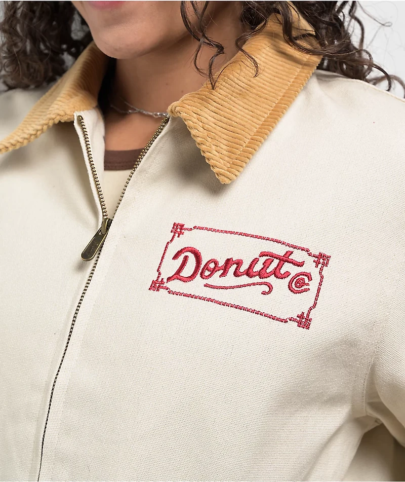 Donut Tan Canvas Jacket