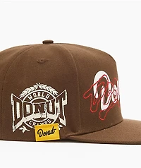 Donut World Champs Brown Snapback Hat