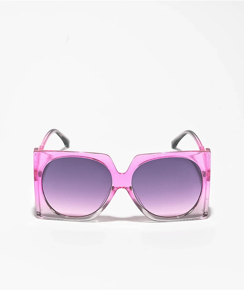 Dorsey Squares Pink Sunglasses