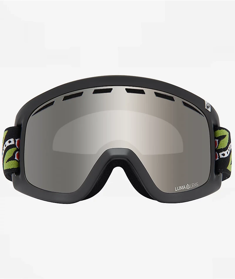 Dragon D1 Mikkel 2026 Signature Black & Silver Ion Snowboard Goggles