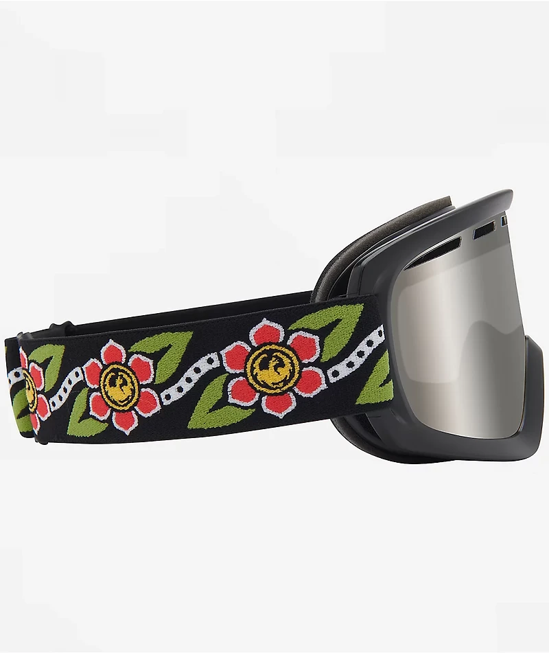 Dragon D1 Mikkel 2026 Signature Black & Silver Ion Snowboard Goggles
