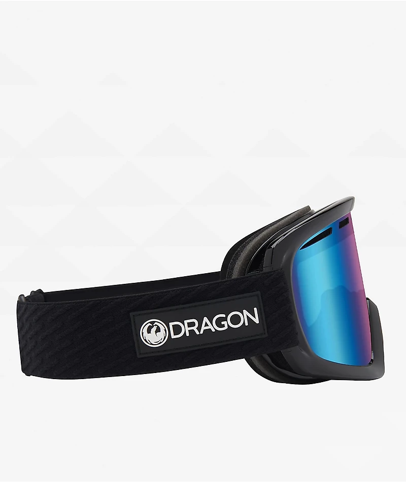 Dragon D1 OTG Black & Icon Blue Snowboard Goggles