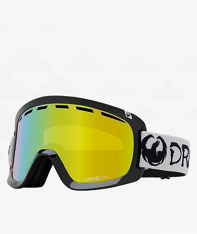 Dragon D1 OTG Classic Grey & Gold Snowboard Goggles