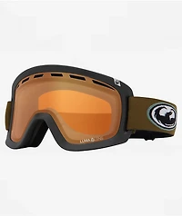 Dragon D1 Old Skool Olive & Silver Ion Snowboard Goggles