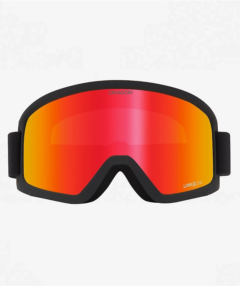 Dragon DX3 Black & Red Ion Snowboard Goggles