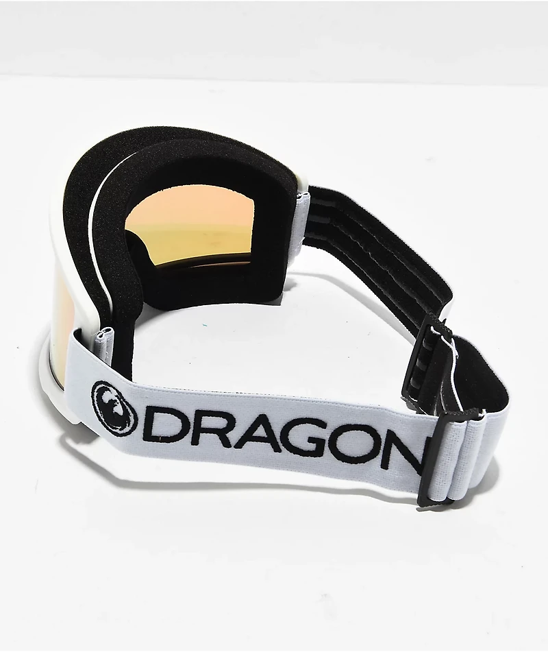 Dragon DX3 L OTG White & Pink Ion Snowboard Goggles
