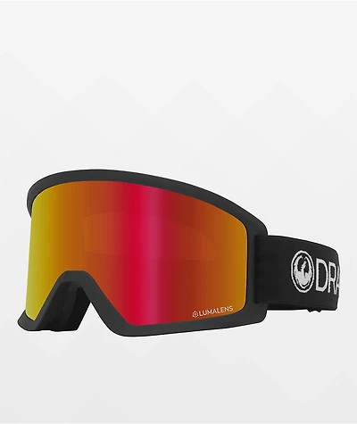 Dragon DX3 OTG Black & Red Ion Snowboard Goggles