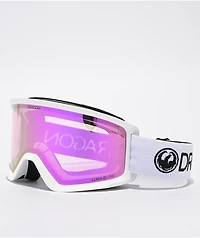 Dragon DX3 OTG White & Pink Ion Snowboard Goggles