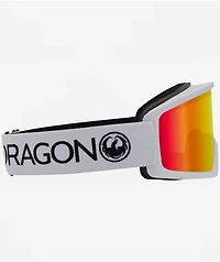Dragon DX3 Plus White, Black & Red Ion Snowboard Goggles